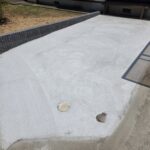 乾燥後のコンクリート